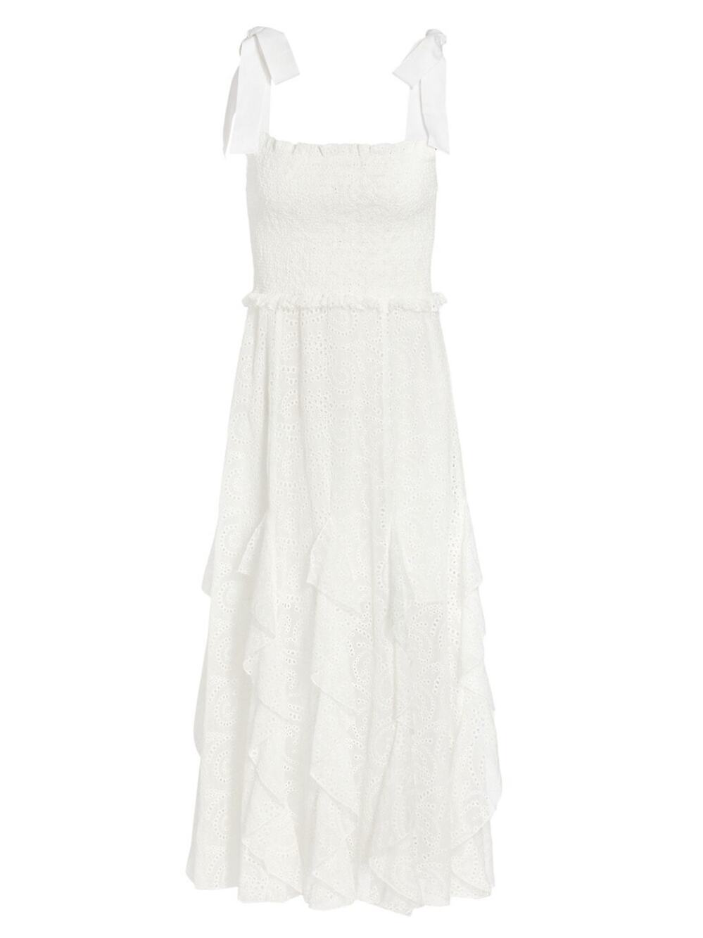 Olivia Eyelet White Jocelyn Dress Size 0